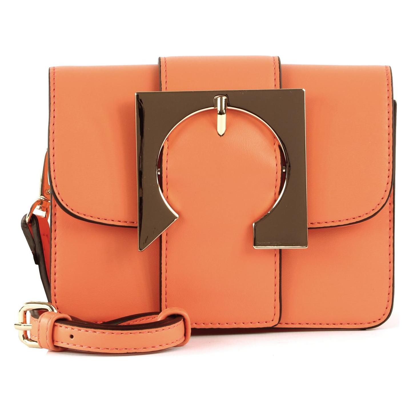 Seidenfelt, Damen, Handtasche, SFM221 Crossbag, Gold, Orange