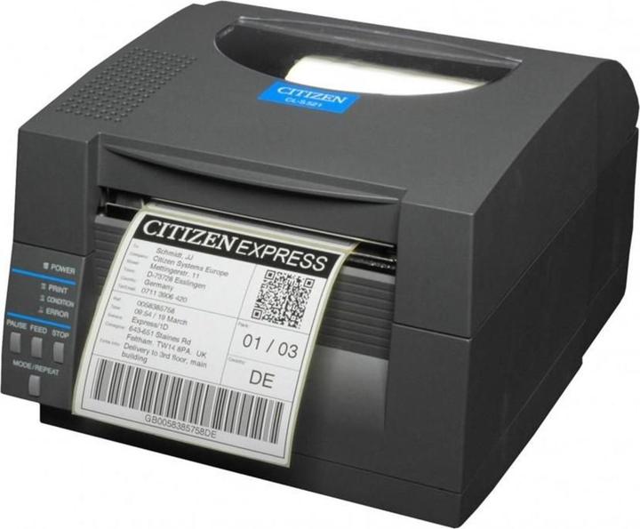 Citizen CL-S521II Etikettendrucker Direkt Wärme 203 x 203 DPI Verkabelt (W125657208) (203 dpi)