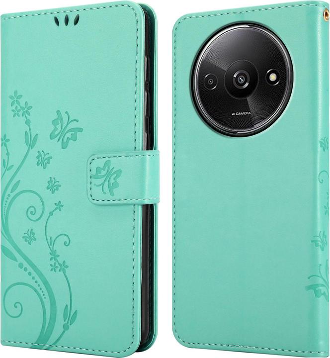 Actual product image Cadorabo Case for Xiaomi RedMi A3 / A3X Flower Book (Xiaomi Redmi A3)