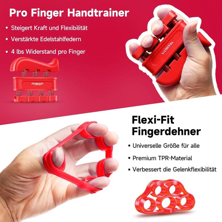 Produktbild FitBeast Handtrainer Set mit verstellbarem Grip (5-teilig)