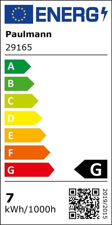 Etichetta energetica Paulmann Filamento Globe Zigbee (E27, 470 lm, 1x)