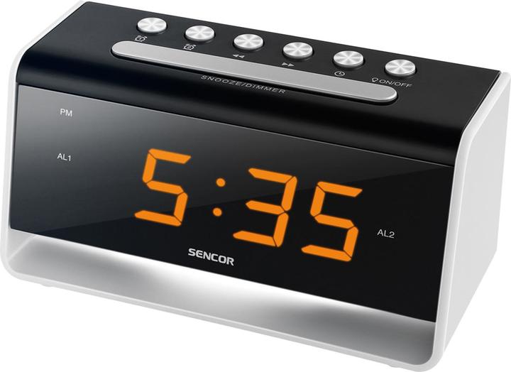 Image du produit Sencor SDC 4400 Horloge d'alarme numérique Noir, Argent