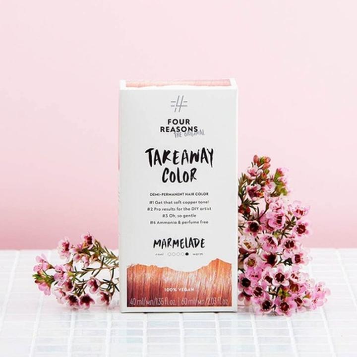 Produktbild Four Reasons Original Takeaway Color Marmalade 7.43 Kupfer Demi-Permanent Haarfarbe 100% Vegan & Cr (Marmelade Kupfer)