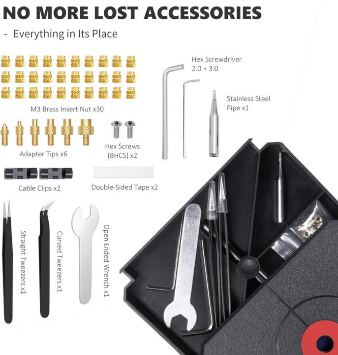 Image du produit Purecrea Gewindeeinsatz Presse Kit Pro mit Lötkolben und Zubehör (Accessoire)