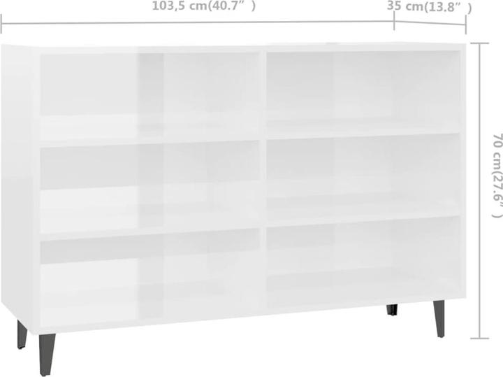 Produktbild vidaXL Lukas (103,5 x 35 x 70 cm)