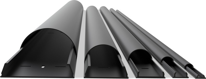 Produktbild Multibrackets Kabelkanal 50x1600, Aluminium, schwarz (Kabelkanal, 160 cm)