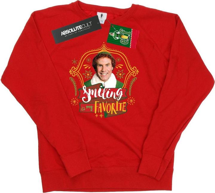 Actual product image Elf Womens/Ladies Buddy Smiling Sweatshirt (XXL)