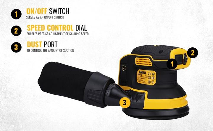 Produktbild DeWalt DCW210N-XJ (Exzenterschleifer)