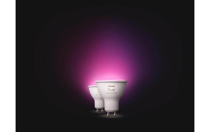 Produktbild Philips Hue White & Color Ambiance BT (GU10, 5.70 W, 350 lm, 2 x, G)