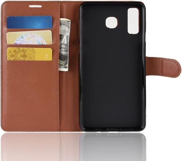 Actual product image MU Classic Litchi Leather Bookcover Series (Samsung Galaxy A9, Samsung Galaxy A8 Star)