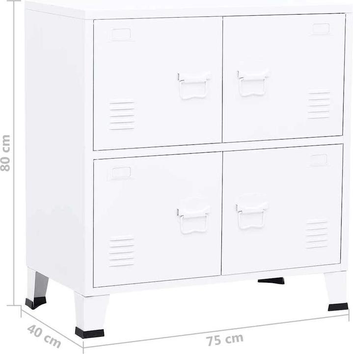 Actual product image vidaXL Aufbewahrungsschrank (75 x 40 x 80 cm)