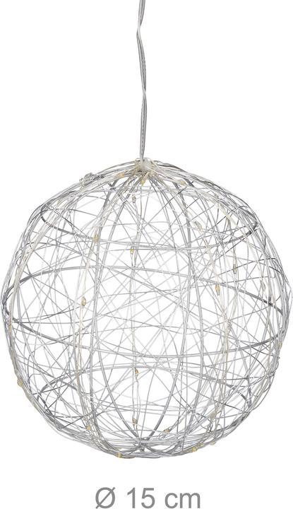 Actual product image Relaxdays LED deco ball