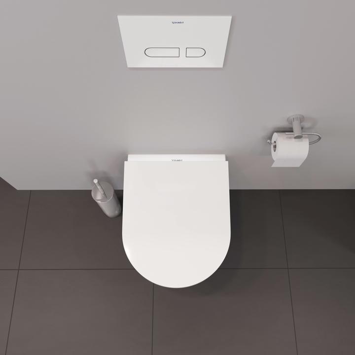 Actual product image Duravit Toilet seat D-NEO Scharn ES without soft close mechanism white