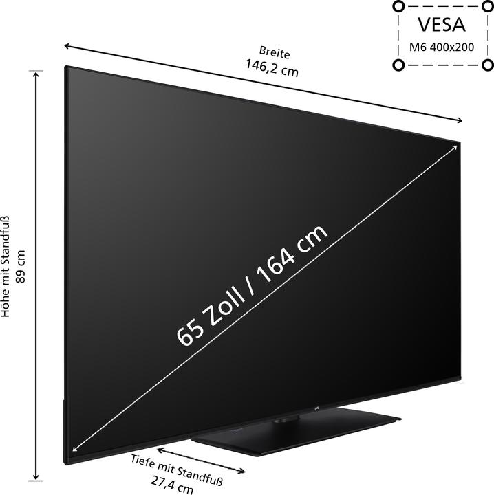 Image du produit JVC LT-65VUQ3455 LED-TV UHD QLED TIVO (65", QLED, 4K, 2024)