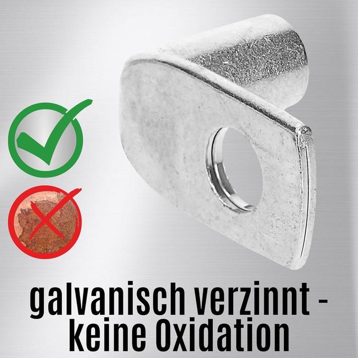 Actual product image Kalitec 10 pieces KA5-L8 Commercially available tubular cable lugs angled 25mm² M8 I without viewing hole I