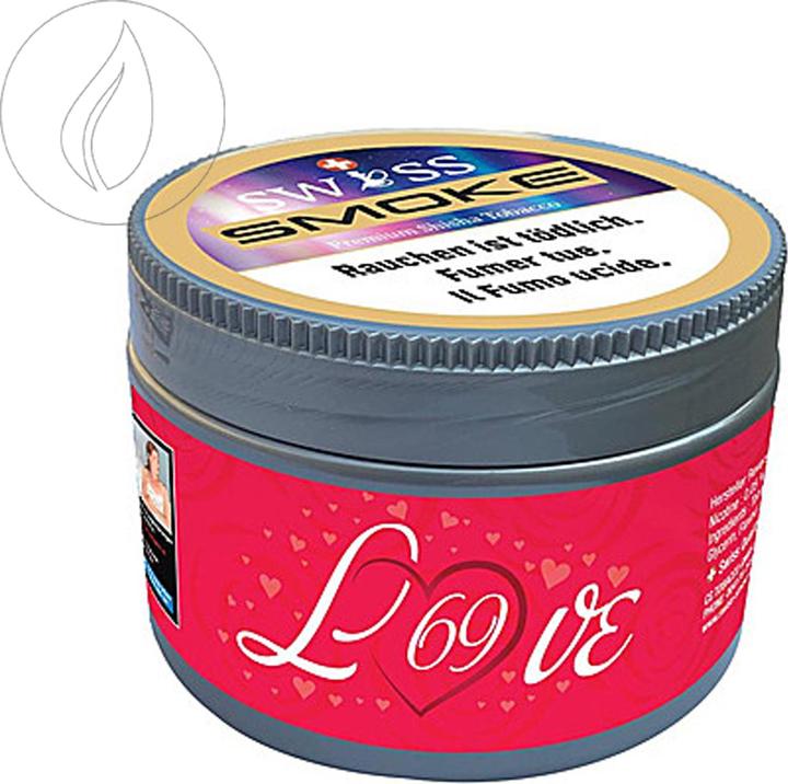 Swiss Smoke Love69 Shisha Tabak 100g (Honigmelone, Maracuja, Minze)