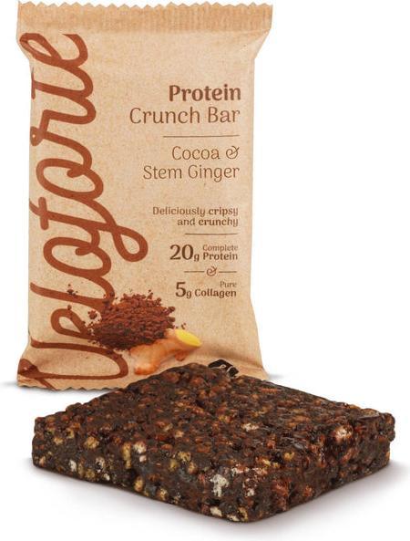 Veloforte - Cocoa & Stem Ginger High Protein Crunch Bar - 14er BOX (14 Stk.)