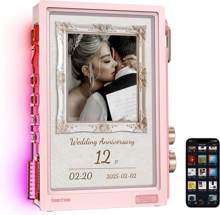 Image du produit Divoom Times Frame pink (10.10", 1280 x 800 pixels)