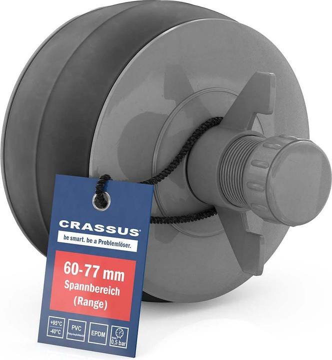 Magni Schnellverschlussstopfen CSV 70 PVC (60-77mm), bis 0,5 bar, Länge: 100mm, EPDM/PVC