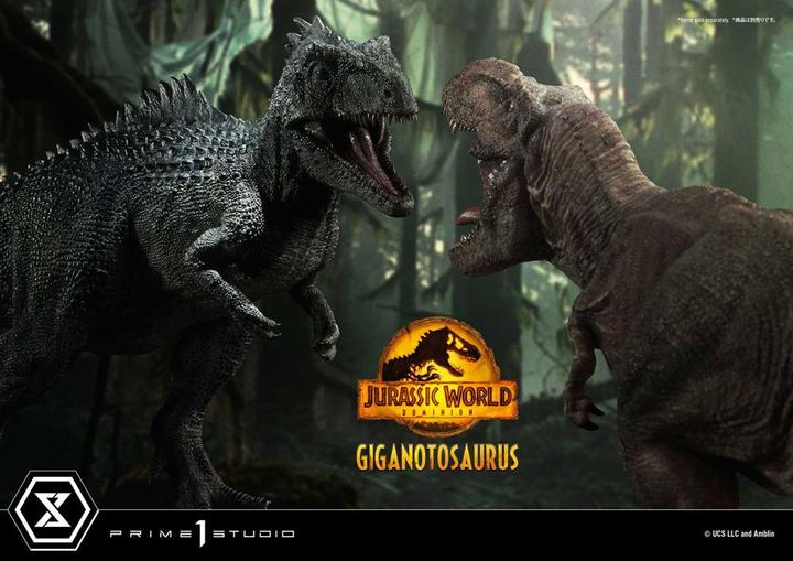 Actual product image Hot Toys JURASSIC WORLD DOMINION - Giganotosaurus - Statuette 48cm
