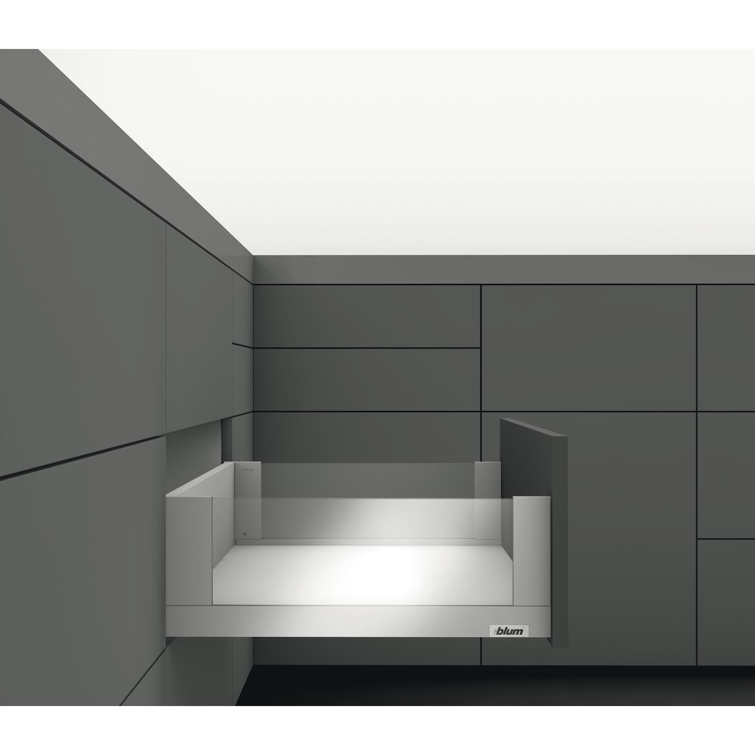 Blum, Schubladenauszüge, LEGRABOX free SET Höhe C, BLUMOTION S, 40Kg, NL 500, Carbonschwarz