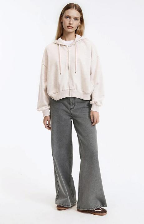 Actual product image La Redoute Collections Kurzes Sweatshirt mit Reissverschluss und Kapuze (S)