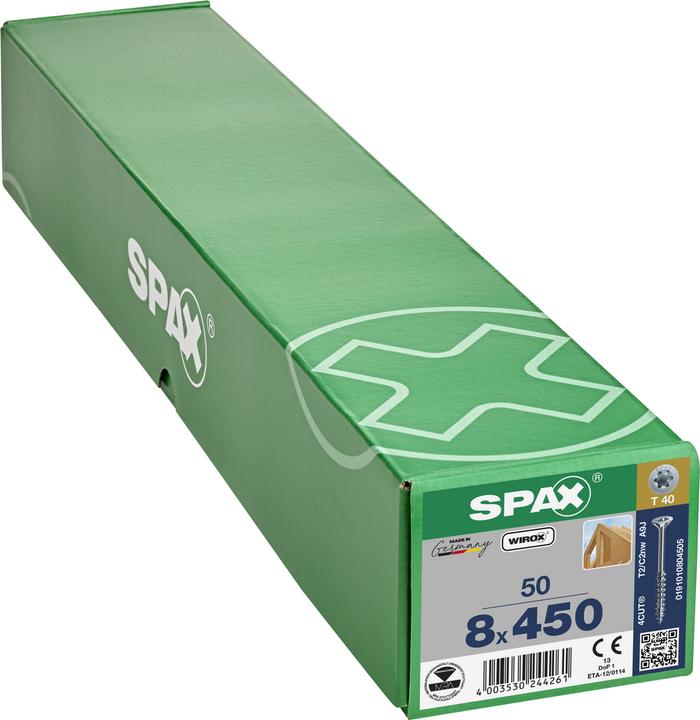 Produktbild Spax Senkmultikopf Bremsrippen T-Star Plus T40 Teilgewinde Wirox (50 Schrauben pro Stück)