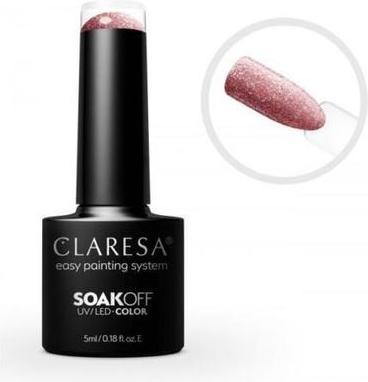 Image du produit Claresa Soak Off UV/LED Gel Full Glitter 4.5ml (Rose, Vernis semi-permanent)