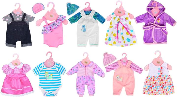 Actual product image Ebuddy Doll clothes 10 sets