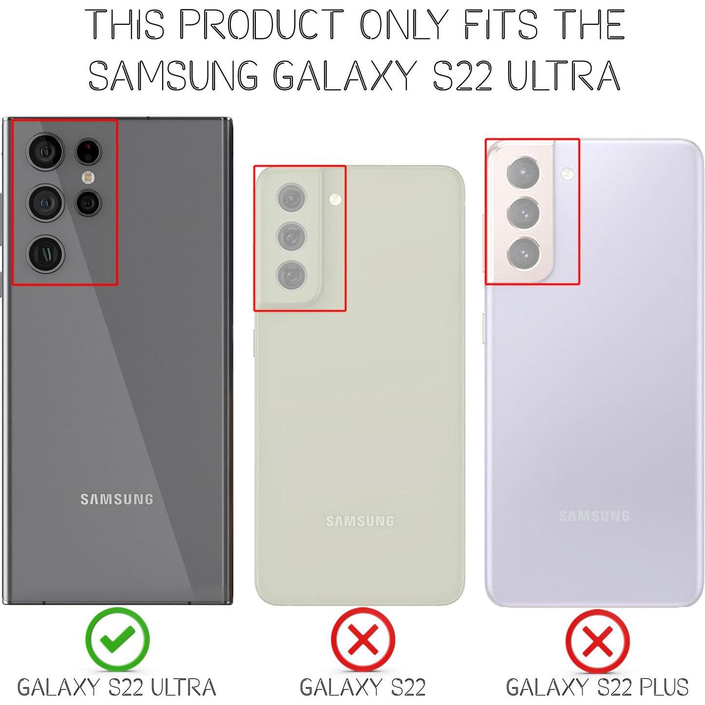 Thumbnail - Nalia Klar Transparente Neon Silikon Hülle (Samsung Galaxy S22 Ultra), Smartphone Hülle, Gelb