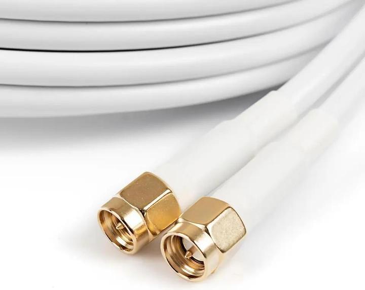 Image du produit Poynting Accessoires d'antenne - Câble - A-CAB-144 - 5mTwin Pair HDF195 - SMA (M) to SMA (F) - white - (Câble d'antenne)