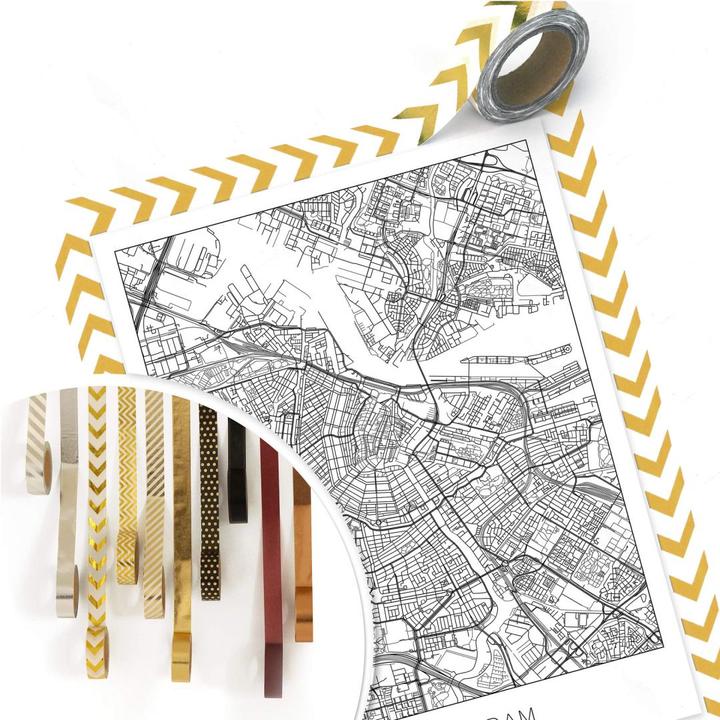 Image du produit Trenddeko Plan de la ville d'Amsterdam (40 x 50 cm)