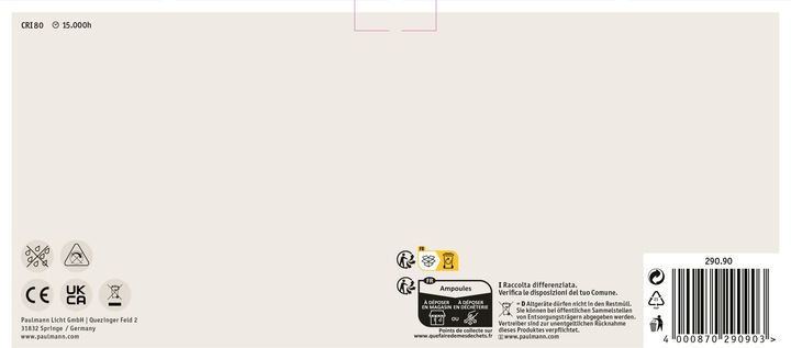 Produktbild Paulmann Allgebrauchslampe 5er Set (E27, 7 W, 806 lm, 1 x, E)