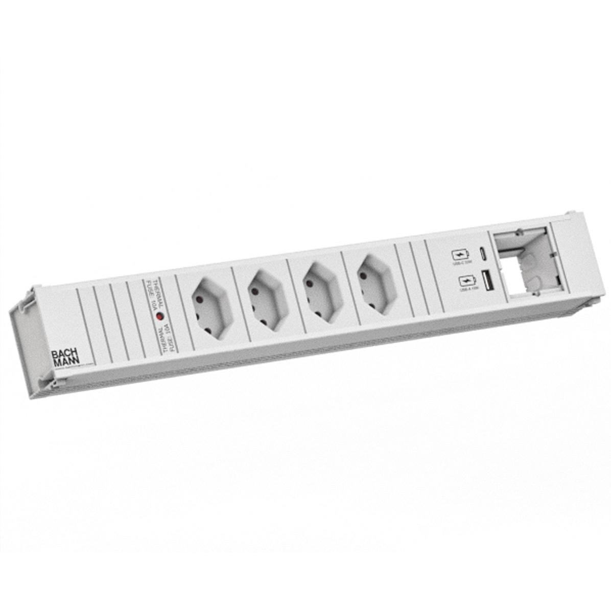 Bachmann, Steckdosenleiste, BACH Steckdosenleiste (4 x, Typ 13, 0.20 m)
