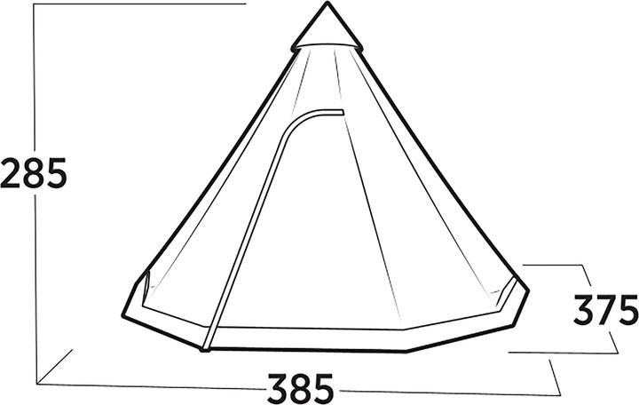 Produktbild Easy Camp Rands Tipi, f?r 8 Personen (braun, Modell 2025) (7.30 kg, 8 Personen)