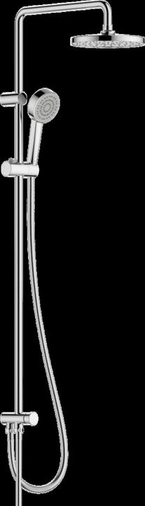 Produktbild Hansa Basic Duschsystem mit wasserführender Brausestange, mit flexiblen Anschlussschläuchen (1 Strahlart, 13.20 l/min)