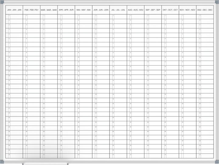 Produktbild Maul MAULoffice mit Zubehörset Jahresplaner, Monatseinteilung 120,0 x 90,0 cm (1200 x 900 mm)