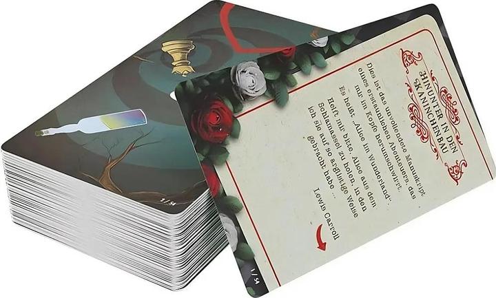Actual product image Asmodée SCOD0045 - Unlock! - Down in the rabbit hole (single scenario) Box5C - Card game (DE edition) (German, 1 - 6 Players)