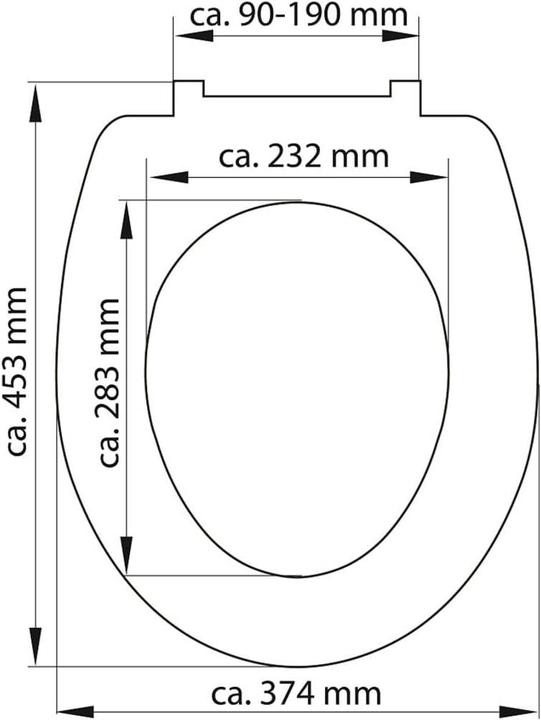 Produktbild Schütte WC Sitz Duroplast WC-Sitz JASMIN Absenkautomatik Schnellverschluss Quick Release 82367 Steine
