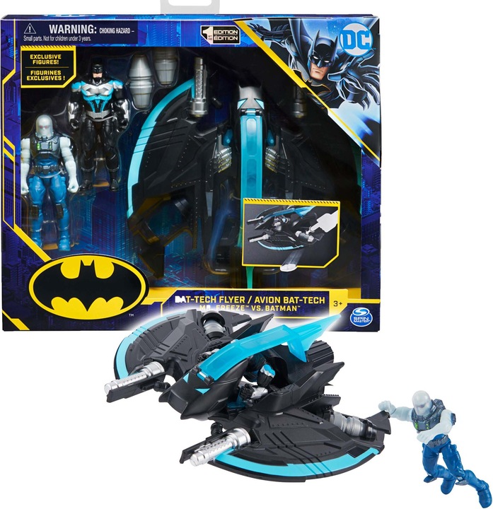 Actual product image Spin Master Batman Batwing figures Batman vs Mr Freeze