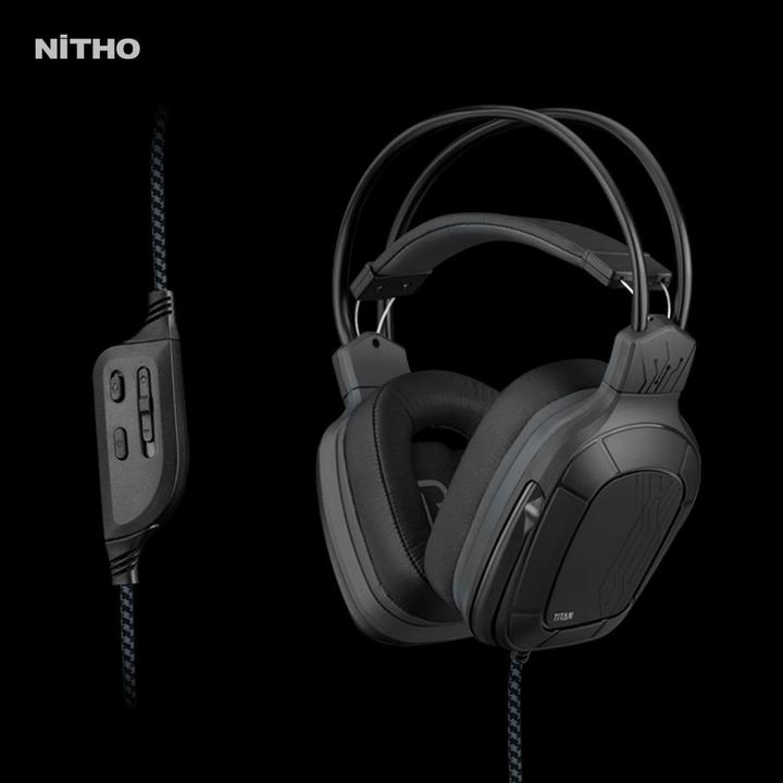 Produktbild Nitho TITAN, Wired, Gaming, 332 g, Headset, Black (Kabelgebunden)