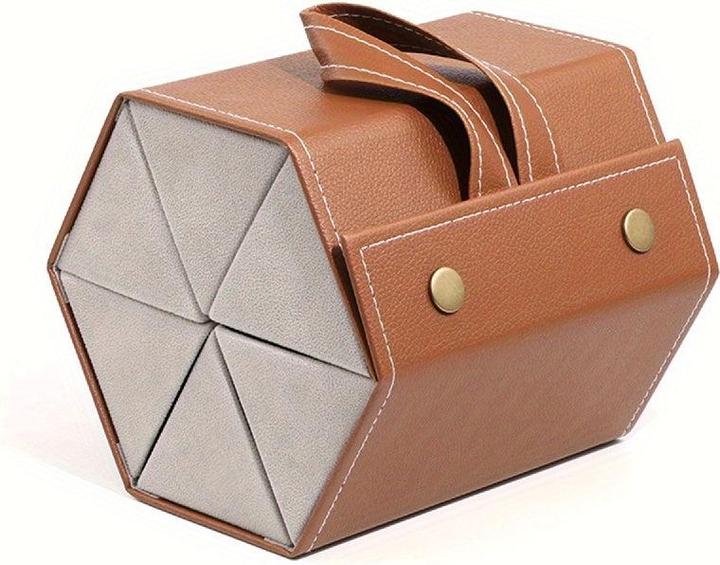 Produktbild Only-Bags.Store Premium-Sonnenbrillen-Aufbewahrungs-Organizer, Brillen-Klapp-Reiseetui, hängende Display-Stütze