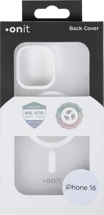 Produktbild Onit Back Cover Armorix iPhone 16 Weiss matt, Grundfarbe (Apple iPhone 16)