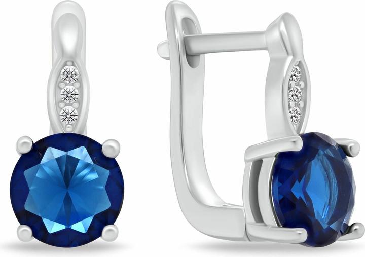 Immagine prodotto Brilio Argento - Orecchini di lusso in argento con zirconi scuri EA548WB
