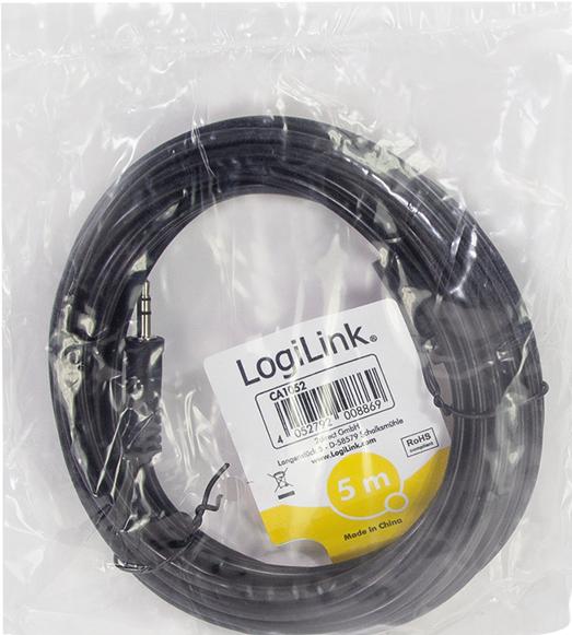 Actual product image LogiLink CA Connection cable (5 m, 3.5mm jack (AUX))