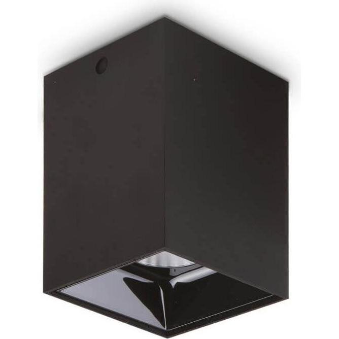 Ideal lux, Wandleuchte + Deckenleuchte, NITRO LED Deckenleuchte 15W Schwarz warmweiss 206028 (1350 lm)