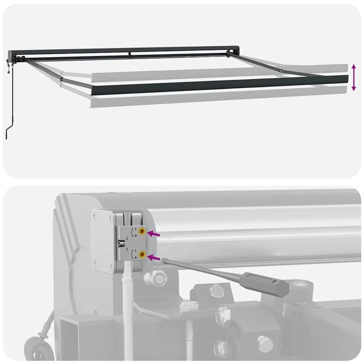 Immagine prodotto VidaXL Markise Gelenkarmmarkise Sonnenmarkise Automatisch Burgunderrot 300x250cm (3 m)
