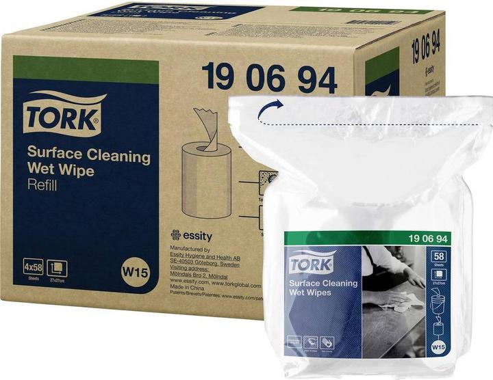 Actual product image Tork Moist surface cleaning wipes refill, 1-ply 190694 Quantity: 232 pcs. (232 pcs.)