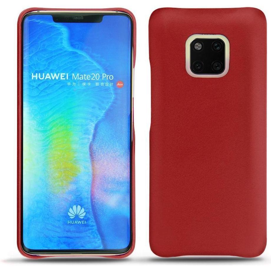 Noreve Lederschutzhülle (Huawei Mate 20 Pro), Smartphone Hülle, Rot