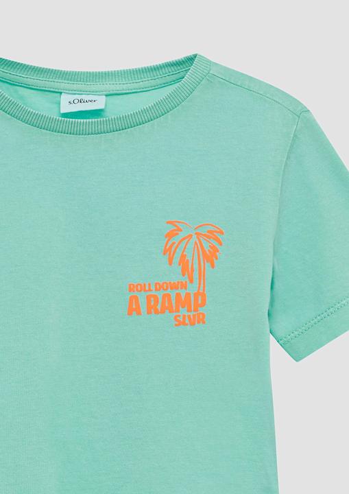 Produktbild S.Oliver T-Shirt T-Shirt mit Print und Wascheffekt (104, 110)
